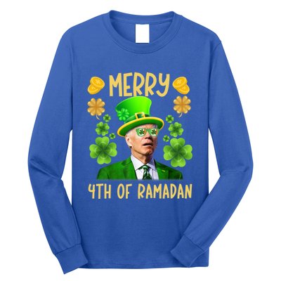 Funny Joe Biden St Patricks Day Merry 4th Of Ramadan Gift Long Sleeve Shirt