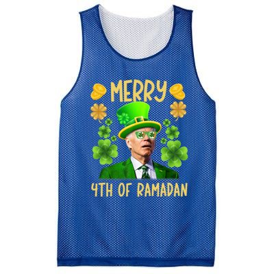 Funny Joe Biden St Patricks Day Merry 4th Of Ramadan Gift Mesh Reversible Basketball Jersey Tank