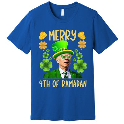 Funny Joe Biden St Patricks Day Merry 4th Of Ramadan Gift Premium T-Shirt