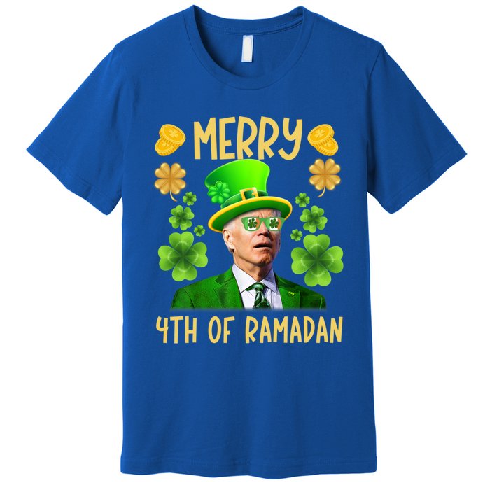 Funny Joe Biden St Patricks Day Merry 4th Of Ramadan Gift Premium T-Shirt