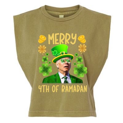 Funny Joe Biden St Patricks Day Merry 4th Of Ramadan Gift Garment-Dyed Women's Muscle Tee