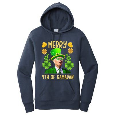 Funny Joe Biden St Patricks Day Merry 4th Of Ramadan Gift Women's Pullover Hoodie