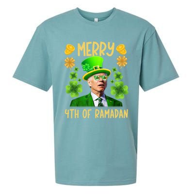 Funny Joe Biden St Patricks Day Merry 4th Of Ramadan Gift Sueded Cloud Jersey T-Shirt