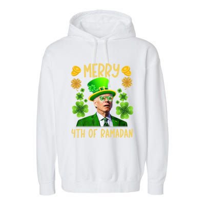 Funny Joe Biden St Patricks Day Merry 4th Of Ramadan Gift Garment-Dyed Fleece Hoodie