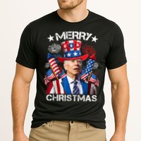 Funny Joe Biden 4th Of July Merry Christmas Firework USA Cooling Performance Crew T-Shirt