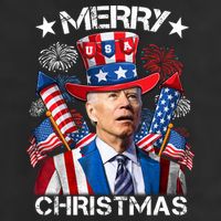 Funny Joe Biden 4th Of July Merry Christmas Firework USA 15oz Campfire Ceramic Mug