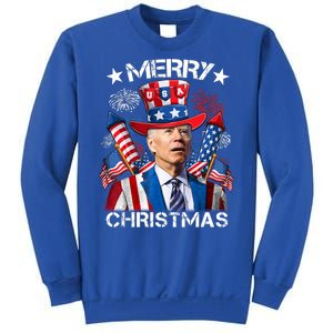 Funny Joe Biden 4th Of July Merry Christmas Firework USA Sweatshirt