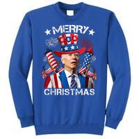 Funny Joe Biden 4th Of July Merry Christmas Firework USA Sweatshirt