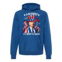 Funny Joe Biden 4th Of July Merry Christmas Firework USA Premium Hoodie