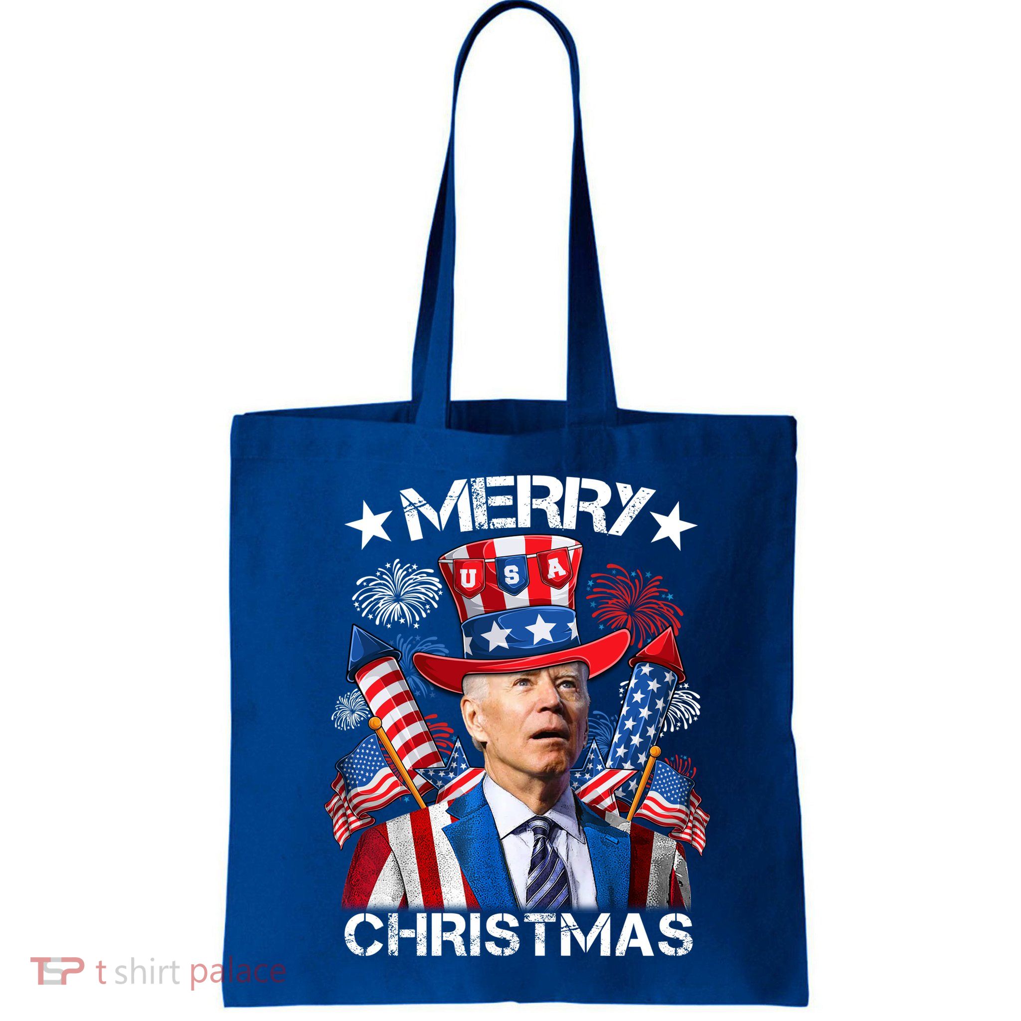 Funny Joe Biden 4th Of July Merry Christmas Firework USA Bag