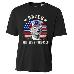 Funny Joe Biden Dazed And Very Confused 4th Of July 2024 Cooling Performance Crew T-Shirt