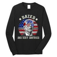 Funny Joe Biden Dazed And Very Confused 4th Of July 2024 Long Sleeve Shirt