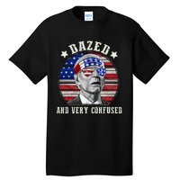 Funny Joe Biden Dazed And Very Confused 4th Of July 2024 Tall T-Shirt