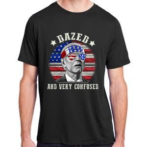 Funny Joe Biden Dazed And Very Confused 4th Of July 2024 Adult ChromaSoft Performance T-Shirt