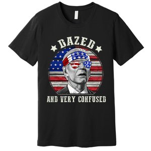 Funny Joe Biden Dazed And Very Confused 4th Of July 2024 Premium T-Shirt