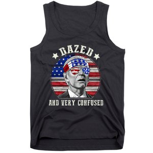 Funny Joe Biden Dazed And Very Confused 4th Of July 2024 Tank Top