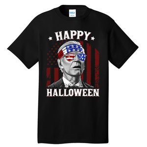 Funny Joe Biden Happy Halloween Confused 4th Of July 2024 Tall T-Shirt