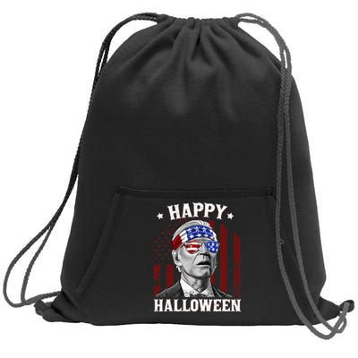 Funny Joe Biden Happy Halloween Confused 4th Of July 2024 Sweatshirt Cinch Pack Bag