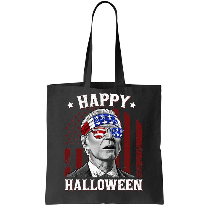 Funny Joe Biden Happy Halloween Confused 4th Of July 2024 Tote Bag