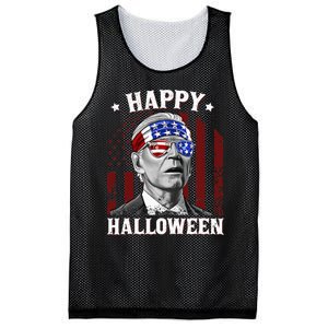 Funny Joe Biden Happy Halloween Confused 4th Of July 2024 Mesh Reversible Basketball Jersey Tank