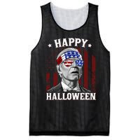 Funny Joe Biden Happy Halloween Confused 4th Of July 2024 Mesh Reversible Basketball Jersey Tank