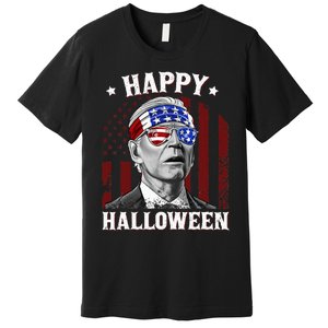 Funny Joe Biden Happy Halloween Confused 4th Of July 2024 Premium T-Shirt