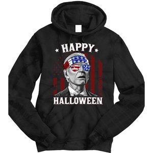 Funny Joe Biden Happy Halloween Confused 4th Of July 2024 Tie Dye Hoodie