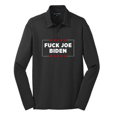 Fuck Joe Biden Silk Touch Performance Long Sleeve Polo