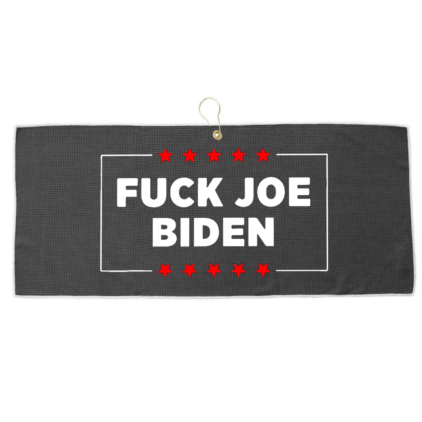 Fuck Joe Biden Large Microfiber Waffle Golf Towel