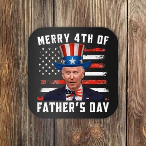 Funny Joe Biden Happy Merry 4th Of July Confused Fathers Day Coaster