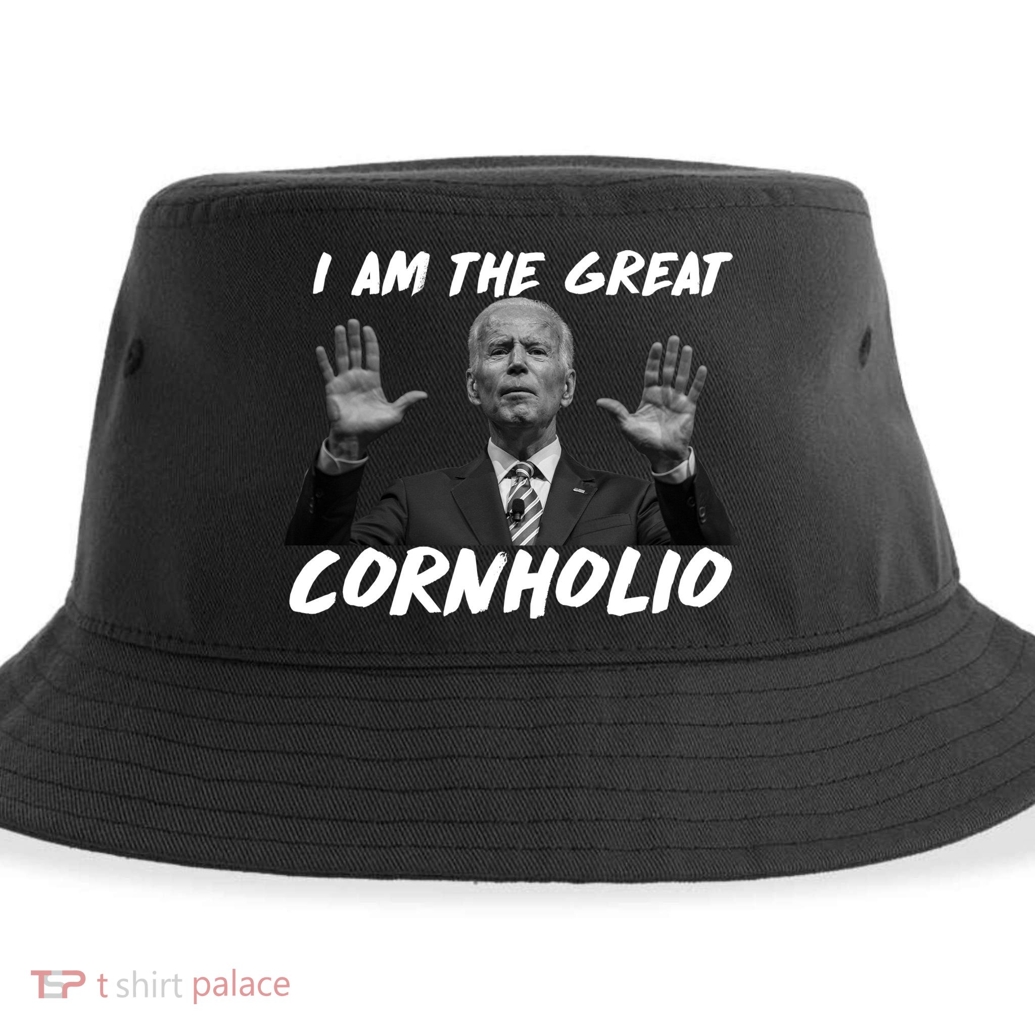Funny Joe Biden I Am The Great Cornholio Sustainable Bucket Hat