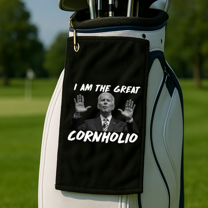 Funny Joe Biden I Am The Great Cornholio Golf Towel