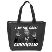 Funny Joe Biden I Am The Great Cornholio Zip Tote Bag
