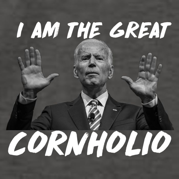 Funny Joe Biden I Am The Great Cornholio Vector Backpack