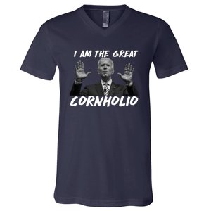 Funny Joe Biden I Am The Great Cornholio V-Neck T-Shirt