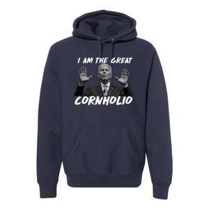 Funny Joe Biden I Am The Great Cornholio Premium Hoodie