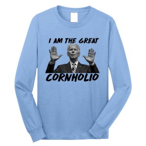 Funny Joe Biden I Am The Great Cornholio Long Sleeve Shirt