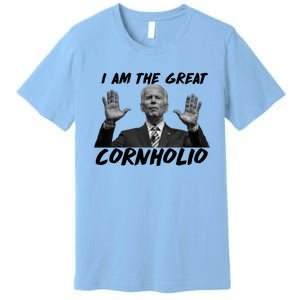 Funny Joe Biden I Am The Great Cornholio Premium T-Shirt