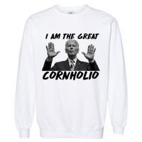 Funny Joe Biden I Am The Great Cornholio Garment-Dyed Sweatshirt