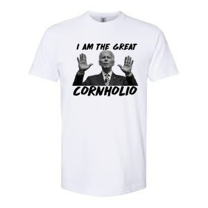 Funny Joe Biden I Am The Great Cornholio Softstyle CVC T-Shirt