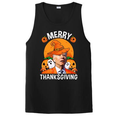 Funny Joe Biden Happy Halloween Merry Thanksgiving PosiCharge Competitor Tank