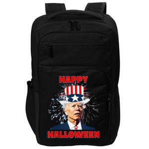 Funny Joe Biden Happy Halloween For Fourth Of July Impact Tech Backpack