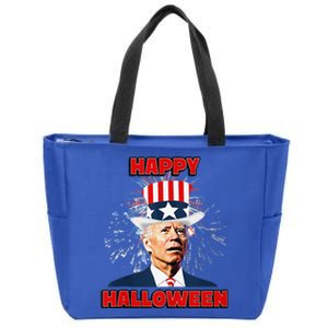 Funny Joe Biden Happy Halloween For Fourth Of July Zip Tote Bag