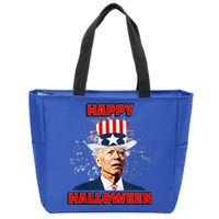 Funny Joe Biden Happy Halloween For Fourth Of July Zip Tote Bag