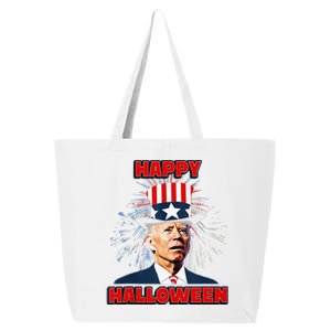 Funny Joe Biden Happy Halloween For Fourth Of July 25L Jumbo Tote