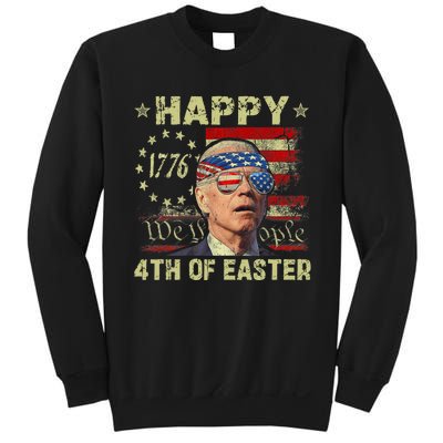 Fun Joe Biden 4th Of July Happy 4th Of Easter Us Flag Sweatshirt