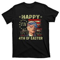 Fun Joe Biden 4th Of July Happy 4th Of Easter Us Flag T-Shirt