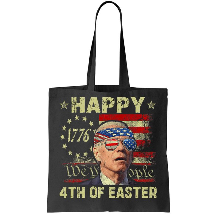 Fun Joe Biden 4th Of July Happy 4th Of Easter Us Flag Tote Bag