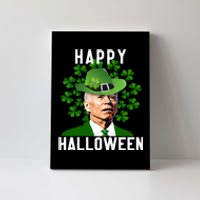 Funny Joe Biden St Patricks Day Confused Halloween Biden Canvas