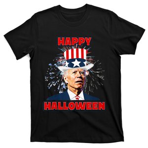 Funny Joe Biden Happy Halloween For Fourth Of July T-Shirt